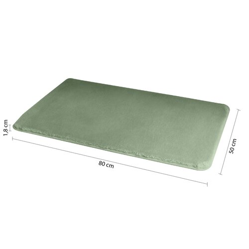 GEDY 96FY508007 Fuzzy kopalni predpražnik zelen,50 x 80 cm