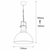 Lampa wisząca Saglam - 3710 - 1, czarny