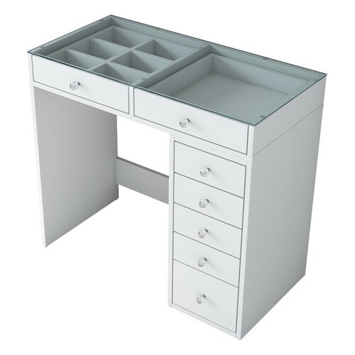 Kozmetický stolík Aurora White