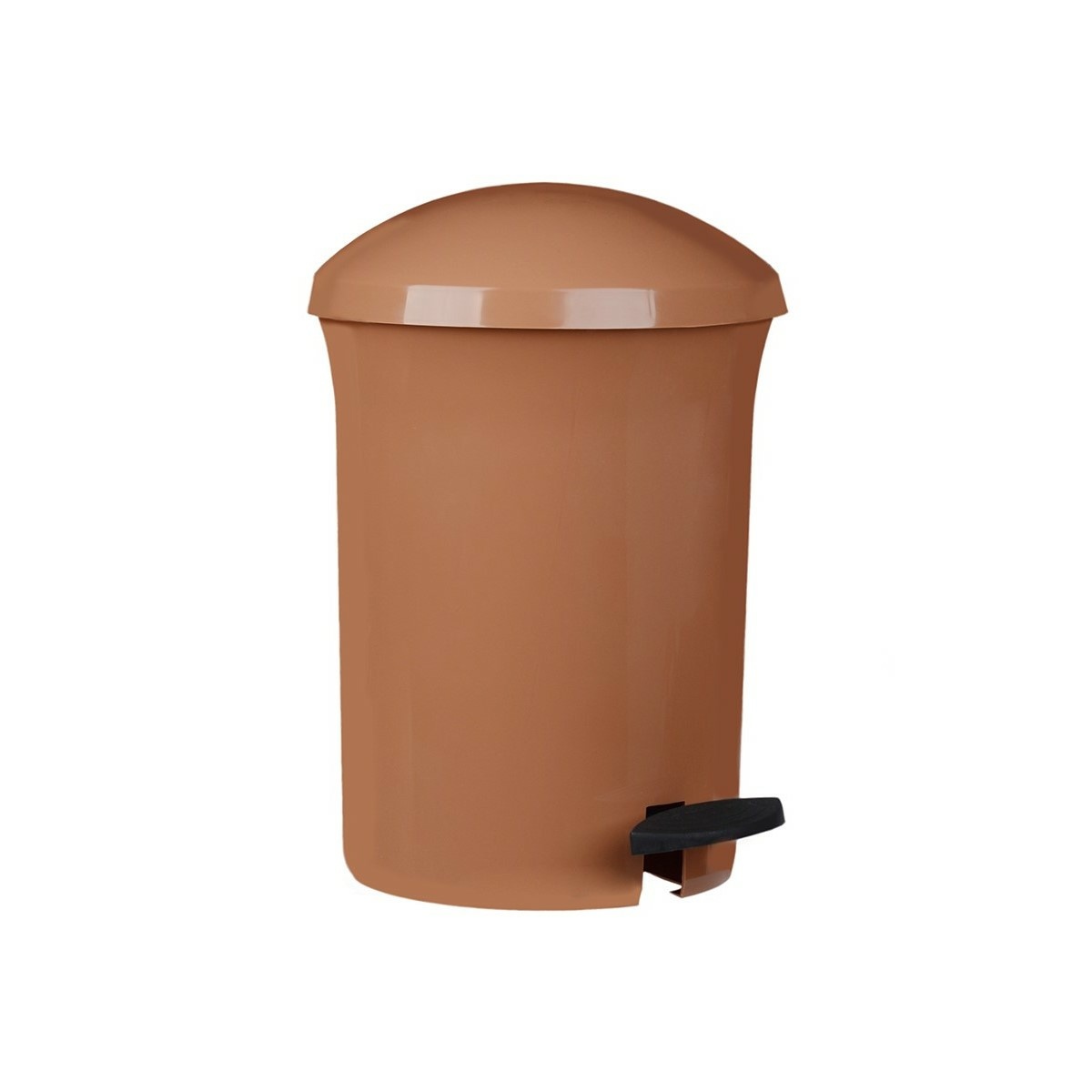 Coș de gunoi Aldotrade Dust Bin, cu pedală 8,1 l,maro