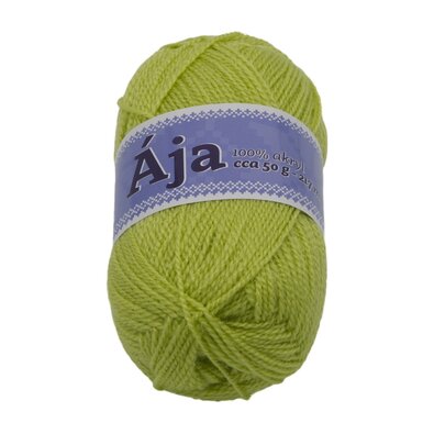 Пряжа AJA світло-зелена, 50 г / 217 м