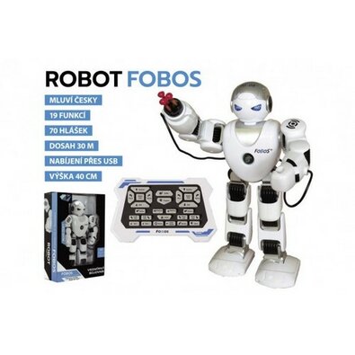 Teddies Robot RC FOBOS interaktívny chodiaci, 40 cm