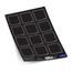 Orion Samolepky na dózy BLACK kvadrat črna 2 x 12kos
