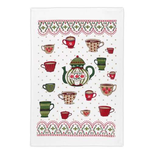 Bellatex Kuhinjska krpa Čajová konvička, 40 x 60cm, set 2 kos