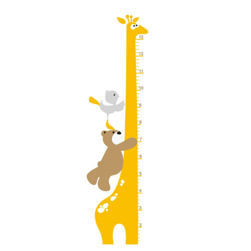Naklejka dekoracyjna miara żyrafa