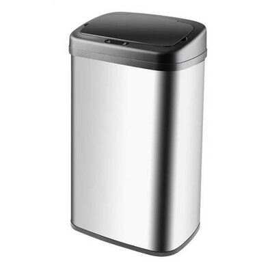 Brilanz Touchless hulladékgyűjtő Senzo 50 L,négyzet alakú, rozsdamentes acélból készült