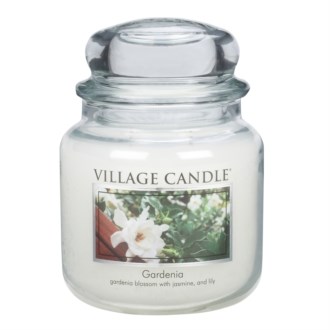 Village Candle Vonná svíčka ve skle, Gardénie - Gardenia, 397 g