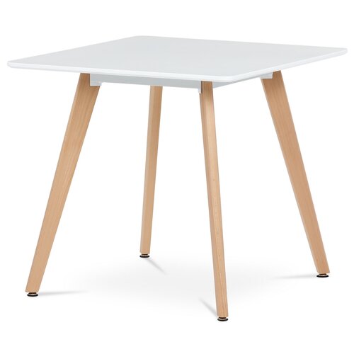 Quadratischer Esstisch, 80 x 80 cm, weiß