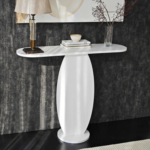 Beistelltisch Ellittica White