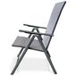 Autronic Zahradní židle, kov, textil, šedá, AZC-S1116 GREY