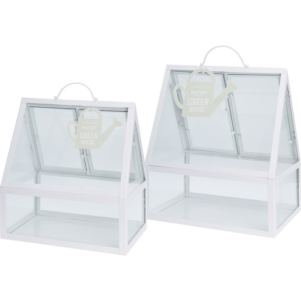 Kovový skleník, 2 kusy