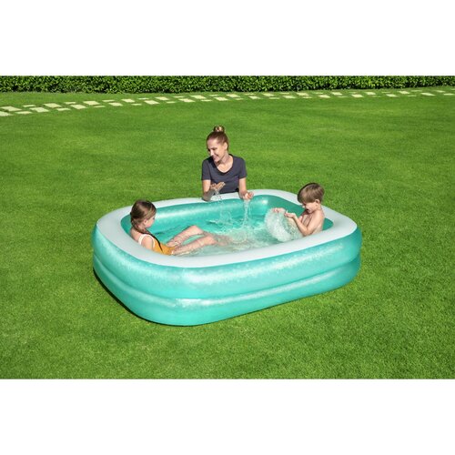 Viereckiger Familienpool Bestway Green, 200 x 146 x 48 cm