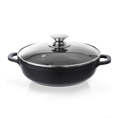 Orion Grande ponev s steklenim pokrovom, premer 24cm