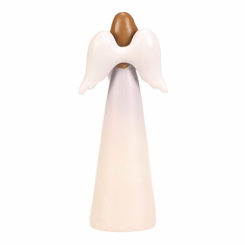 Dekoracija figurka cvetlični angel, sv. vijolična,9 x 6 x 21 cm, poliresin