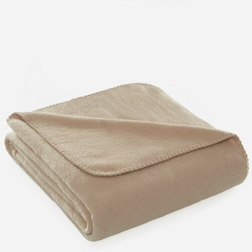 TV-Decke Brighton Cotton Beige, 130 x 170 cm