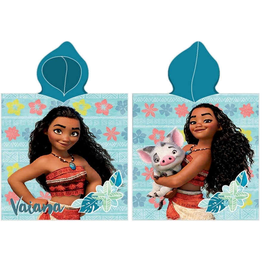 BedTex Detské pončo Vaiana blue, 50 x 100 cm