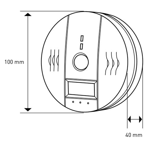 Retlux RDT 301 Detektor CO s LCD displejem a sirénou na 3 AA baterie