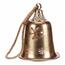 Clopot metalic suspendat, auriu, 20 x 20 x 58 cm