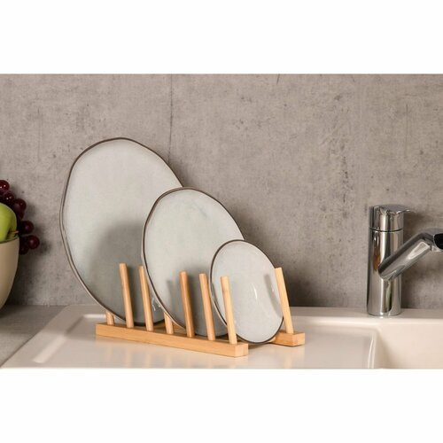 Kesper 58293 Підставка для 6 тарілок, 25 x 14 x 9,7 см