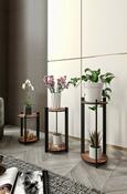 Suport pentru flori Flower Desk Round - Walnut