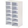 Kesper 15916 Regał uniwersalny na buty, biały, 51,5 x 87 x 29,5 cm