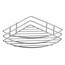 AQUALINE 37005 Chrom line Draht-Eckregal einfach, Silber