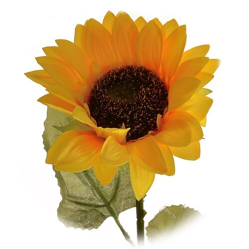 Floare artificială Floarea-soarelui galbenă, 68 cm