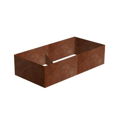 Alto Emelt virágágyás 74 x 148 x 36 cm, corten CORGARDEN 1012