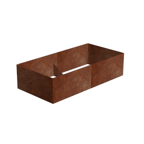 Alto Vyvýšený záhon 74 x 148 x 36 cm, corten CORGARDEN 1012