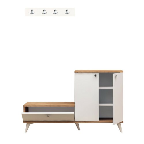 Zestaw do przedpokoju Evva White and Oak