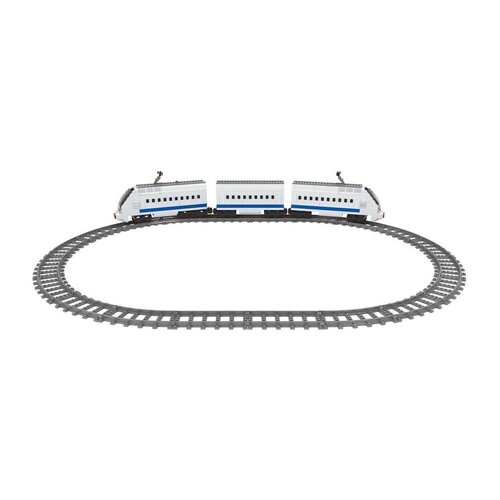 Set Rappa Bloxo tren rapid cu șine 615piese