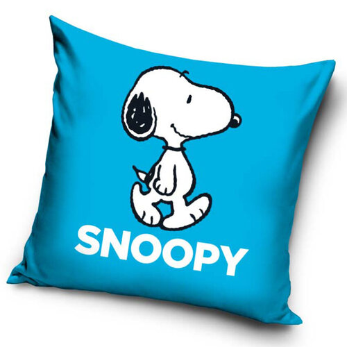 Carbotex Povlak na polštářek Snoopy Blue, 40 x 40 cm