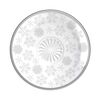 Altom Скляна десертна тарілка Snowflakes 17,5 см