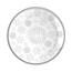 Altom Szklany talerz deserowy Snowflakes 17,5 cm