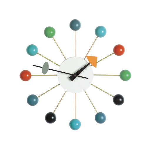Nástenné hodiny Ball Clock 33 cm, farebné