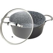 Lamart LT1254 cratiță cu capac Granit, diametru 24cm