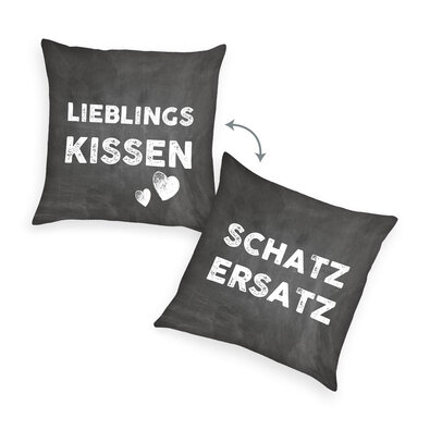 Polštářek Lieblings kissen, 40 x 40 cm