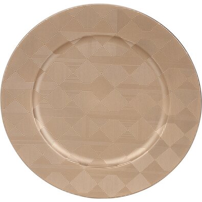 Suport farfurie mat Golden Square, 33 cm
