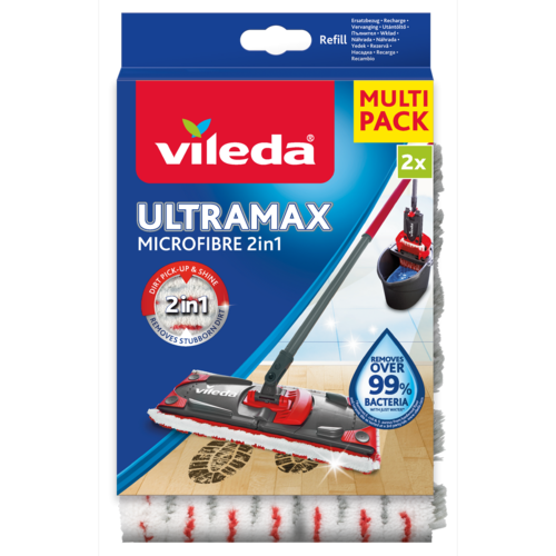 Vileda Ersatz für den Ultramax Microfibre  2v1 Mopp,2 St.