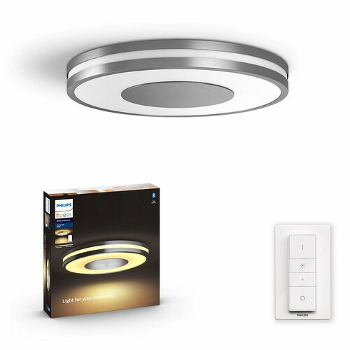 Philips Hue 32610/48/P6 stropní LED svítidlo Being 32 W, šedá