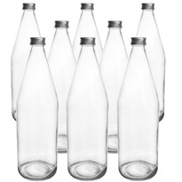 Orion Glasflaschen-Set mit Deckel Edensaft 0,7 l, 8 St.
