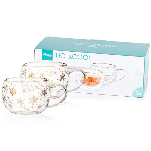 4Home termo skodelica za kapučino SnowHot&amp;Cool 270 ml, 2 kos