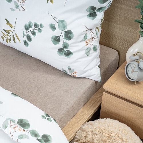 4Home махрове простирадло сірий, 90 x 200 см