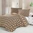 Kvalitex Satin lenjerie de pat Luxury Collection Carero bej, 140 x 200 cm, 70 x 90 cm