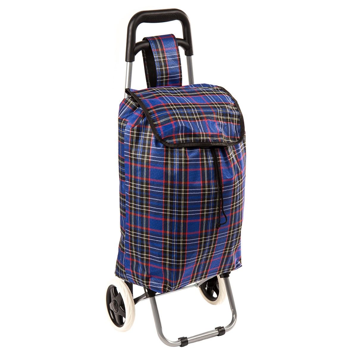 Nákupná taška na kolieskach Kocka modrá