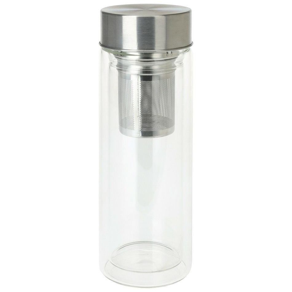 Dupla falú üveg ivópalack szűrővel, 300 ml akciós termékkép 1