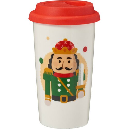 Kameninový pohár s víčkem Louskáček 400 ml