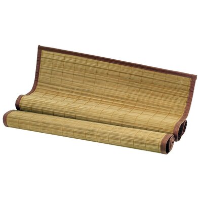 Bambusz szőnyeg az ágytámla mögé, barna