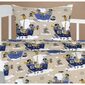 Bellatex Bavlnené obliečky do postieľky AgataSailor blue 90 x 135 cm, 45 x 60 cm