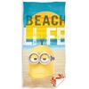 Babybadetuch Minions Mark auf Traumurlaub, 70 x 140 cm